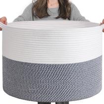 Cesto de Corda Tecida INDRESSME XXXL - Marinho