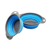 Cesto De Drenagem Redondo Dobrável, Escorredor Colapsável Para Armazenamento De Frutas E Vegetais Na