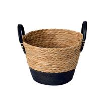 Cesto de Fibra Natural com Alça 24 x18 cm - Paramount