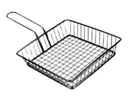 Cesto de Fritura Preto Gourmet - 15x15x4 cm Estilo Profissional para seu Negócio Cesto de Fritura Preto Gourmet - 15x15x4 cm Estilo Profissional para seu Negócio