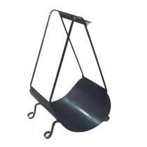 Cesto de Lenha com Suporte Acessórios Lareira Multiuso