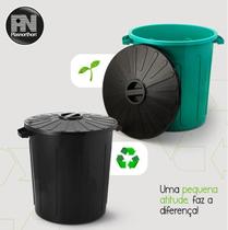 Cesto De Lixo 100 Litros Lixeira Grande Reforçada