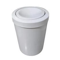 Cesto de lixo 15l tampa flip branco larplasticos Cesto de lixo 15l tampa flip branco larplasticos