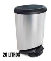 Cesto De Lixo 20lts C/ Pedal Banheiro E Cozinha - Lixeira