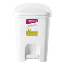 Cesto De Lixo Branco Com Pedal 6 Litros - Lixeira Branca