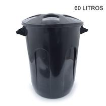 Cesto de Lixo com Tampa Eco Nature Preto