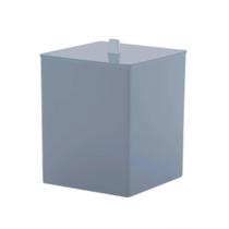 Cesto de Lixo Com Tampa Linha Bagno Quadratta, Paramount, Lixeira Em Acrílico Plástico 7 Litros Cesto de Lixo Com Tampa Linha Bagno Quadratta, Paramount, Lixeira Em Acrílico Plástico 7 Litros