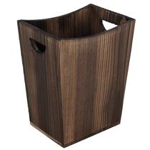 Cesto de lixo ETELI Wood Small Trash Can Office Brown