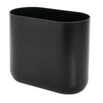 Cesto de lixo iDesign Slim Oval Plastic Cade Matte Black