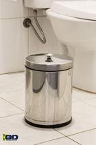 Cesto de Lixo Inox 5 Litros Recipiente Plastico Banheiro Cozinha Não Enferruja
