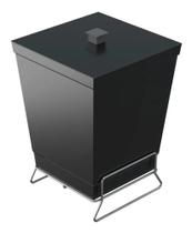 Cesto De Lixo Lavabo Pequeno 6l & Suporte Aço Cromado