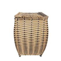 Cesto de lixo, lixeira Junco fibra sintética Claro e Escuro