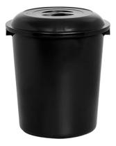 Cesto De Lixo Lixeira Reservatorio Agua Preto 53l Plasnew