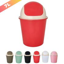 Cesto De Lixo Lixeira Tampa Basculante 7 Litros 37cm Usual