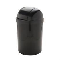 Cesto de lixo plástico 15L Preto com tampa basculante T-0705TPR - Trilha