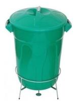 Cesto De Lixo Plastico Com Pedal Aço Galvanizado 40L Verde Cesto De Lixo Plastico Com Pedal Aço Galvanizado 40L Verde