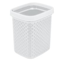 Cesto de lixo rattan com aro branco 4,5l nitron
