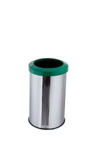 Cesto De Lixo Reciclável 20 Litros Lixeira Inox Aro Esmaltado