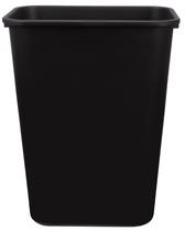 Cesto de Lixo Retangular Amazon Basics 38L - Pacote com 6 (Preto)