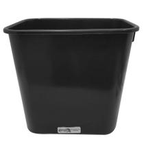 Cesto de Lixo Retangular sem Tampa Plástico 12 L Preto JSN