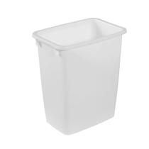 Cesto de Lixo Rubbermaid 21L - Tradicional, Tampa Aberta, Branco
