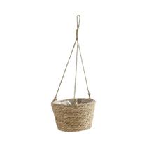 Cesto De Macramê Em Juta Para Plantas Suspensas, Decorativo Para Interiores E Exteriores
