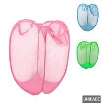 Cesto de Nylon 50x30cm Dobrável Color - Tudo em Caixa