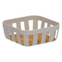 Cesto de Pão Lume Bege Fechado 9,5x24x24cm CPB3000BGF - Ou