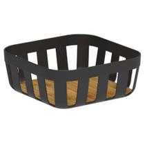 Cesto de pao lume preto fechado