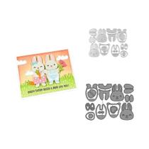 Cesto De Páscoa Com Tema De Coelho, Liquidificador De Bebidas, Cortadores De Papel, Buquê De