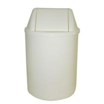 Cesto de Plástico 29cm / 12 Litros com Tampa Vai e Vem Branco - EB9B - JSN