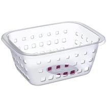 Cesto de Plástico Médio Cristal 3l - Ordene Cesto de Plástico Médio Cristal 3l - Ordene