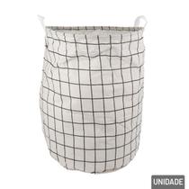 Cesto de Poliéster 40x35cm Dobrável Multiuso - Tudo em Caixa