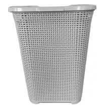 Cesto de Roupa 30L Organizador Lavanderia Cores Plastico Com Tampa