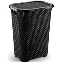 Cesto de Roupa 30L Organizador Lavanderia Cores Plastico Com Tampa