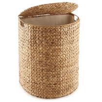 Cesto de Roupa Casafield Meia-Lua em Aguapé 52x38x62 cm