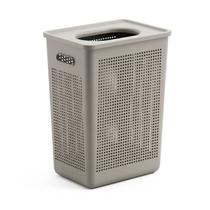 Cesto de Roupa Com Tampa Plástico 38 Litros Flow Lavanderia Banheiro Bege - CFW2100BGF Ou Cesto de Roupa Com Tampa Plástico 38 Litros Flow Lavanderia Banheiro Bege - CFW2100BGF Ou