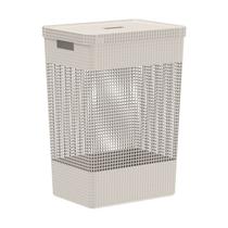 Cesto de Roupa com Tampa Roupeiro Brinquedos Grid 49 Litros CG450 Cesto de Roupa com Tampa Roupeiro Brinquedos Grid 49 Litros CG450
