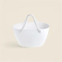 Cesto de Roupa Flex Branco - ACASA