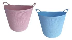 Cesto De Roupa Flexivel Balde 44 L - lig brin