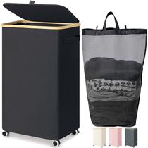Cesto de Roupa Goodpick 44x25x75 cm 100L com Rodas Cesto de Roupa Goodpick 44x25x75 cm 100L com Rodas