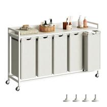 Cesto de Roupa Herture PF08XLW com 5 Seções 60L Branco