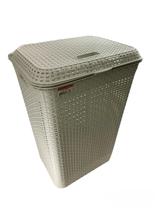 Cesto De Roupa Lixo Telado Com Tampa 72 Litros Rattam
