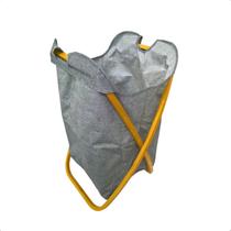 Cesto de Roupa Organizador Multiuso em Bambu e Tecido Oxford