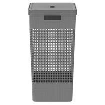 Cesto de Roupa OU com Tampa 49 Litros Chumbo