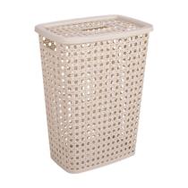 Cesto de Roupa Plasútil Alto Palha Bege 32L Cesto de Roupa Plasútil Alto Palha Bege 32L