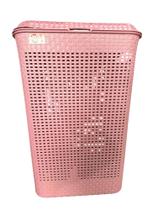 Cesto de Roupa Retangular 72 Litros Rattan