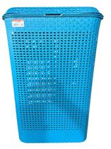 Cesto de Roupa Retangular 72 Litros Rattan