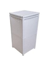 Cesto de Roupa Roupeiro Fibra Sintética 30x30x60 Branco