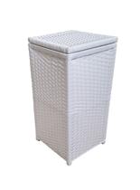 Cesto de Roupa Roupeiro Fibra Sintética 30x30x60 Branco